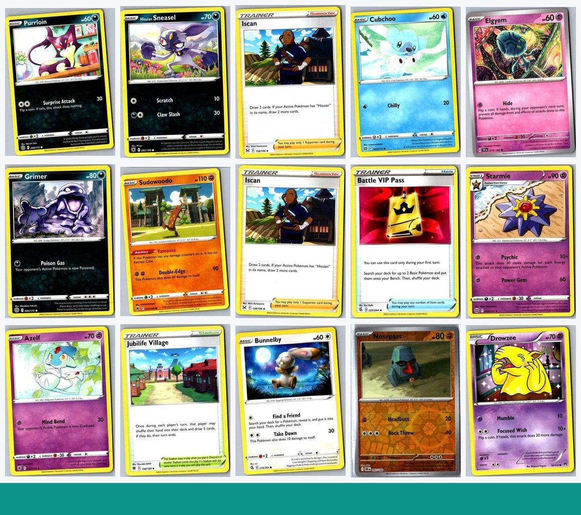 Pokémon Grab Bag 3 — 101-card bulk lot - sample of the cards in this lot