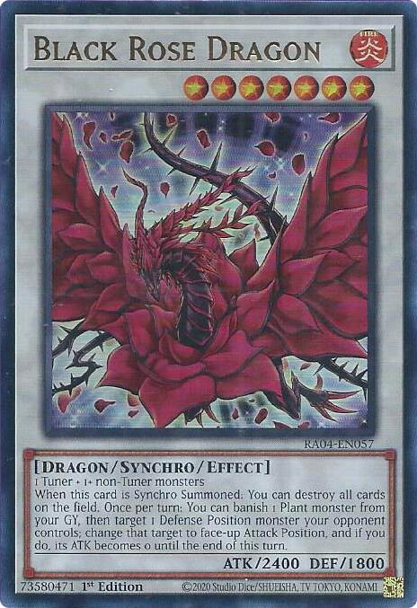 Black Rose Dragon RA04-EN057 YuGiOh Quarter Century Stampede image 0