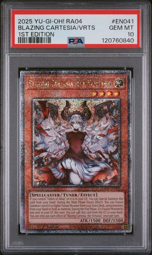 Blazing Cartesia, the Virtuous RA04-EN041 PSA 10