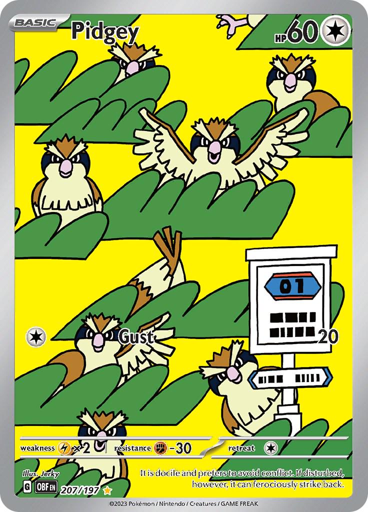 Pidgey #207 Pokemon Obsidian Flames image 0