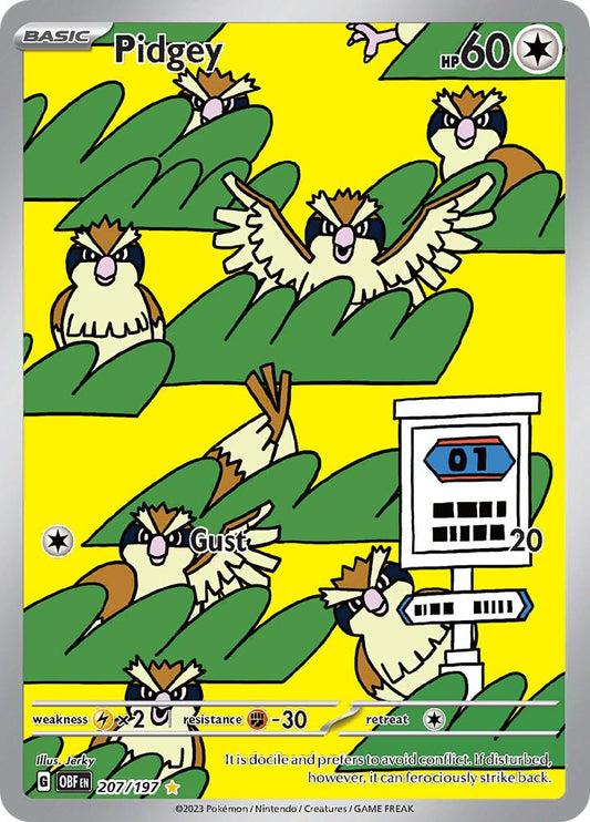 Pidgey #207 Pokemon Obsidian Flames image 0