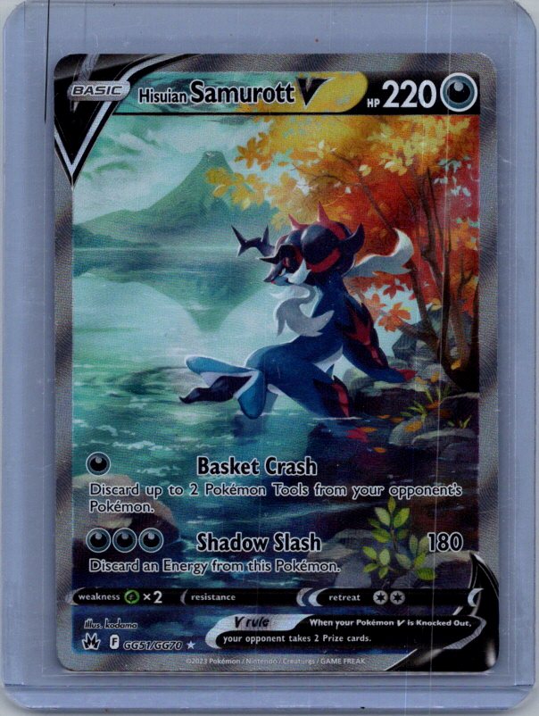 Hisuian Samurott V Ultra Rare Crown Zenith: Galarian Gallery GG51/GG70 NM